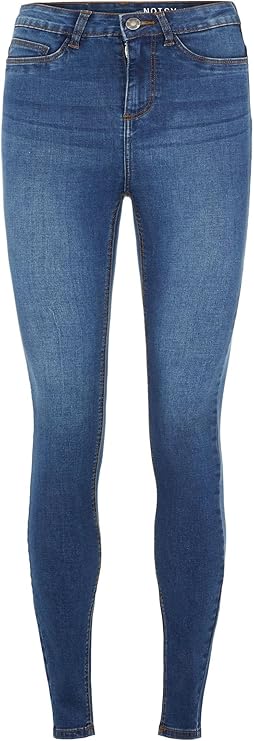 Damen Skinny Fit Jeans High Waist Denim Pants Stretch Basic Hose NMCALLIE